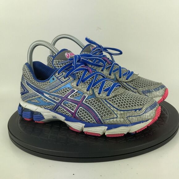 Asics GT-1000 Gray/Blue/Pink Athletic Running Shoes T3R6N Women's Size 6 - Picture 3 of 12